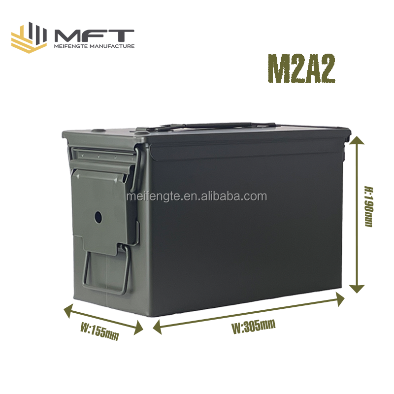 Wholesale Ammo Can Model M2A2 Brand New 50 Cal Tactical Lockable Metal Waterproof Ammo Storage Box Ammo Cans