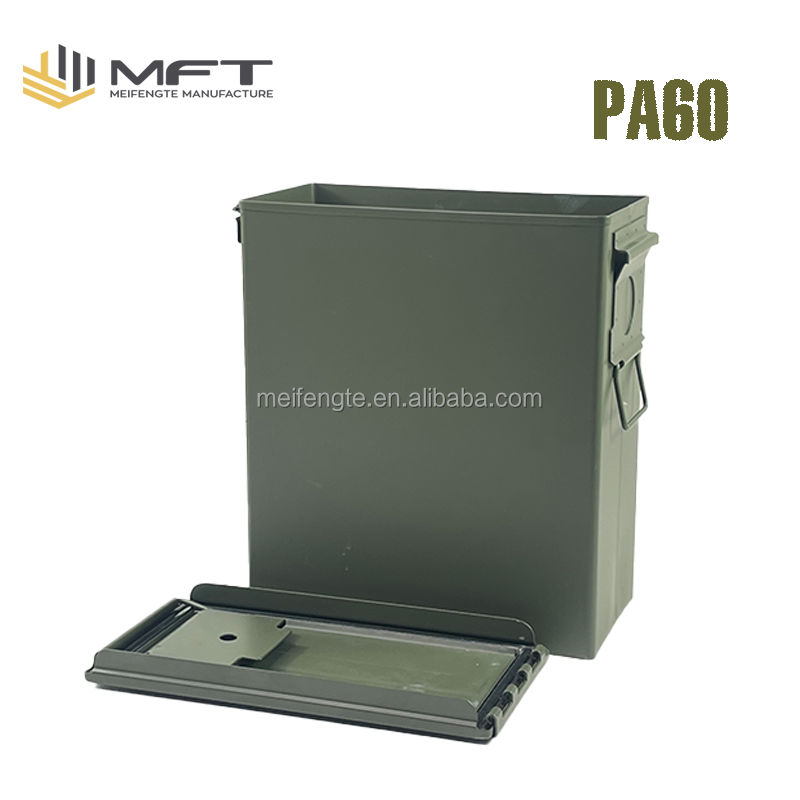 Shipping door to door service  heavy gauge fully sealed Water resistant PA60 Metal Ammo Storage Box with seal Ammo Cans