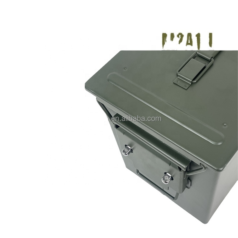 MFT M2A1-L with additional lock fireproof optional metal ammo ammunition box tactical steel can case box for multiple usage