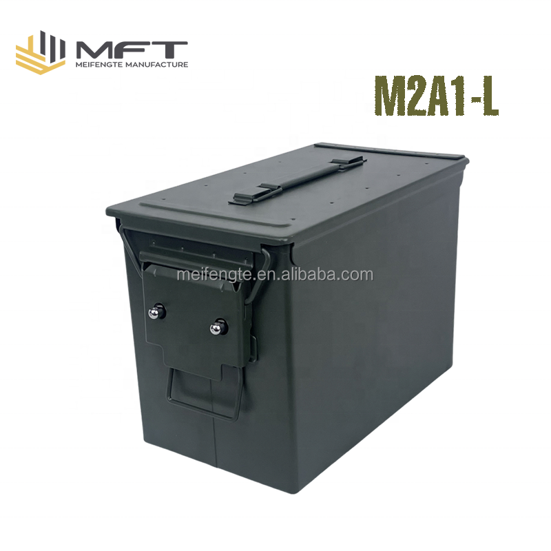 MFT M2A1-L with additional lock fireproof optional metal ammo ammunition box tactical steel can case box for multiple usage