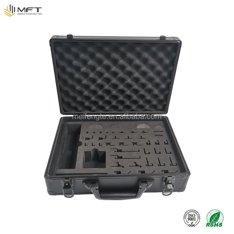 large demand in global market excellent product durable secure locking black aluminum display tool case for exhibition