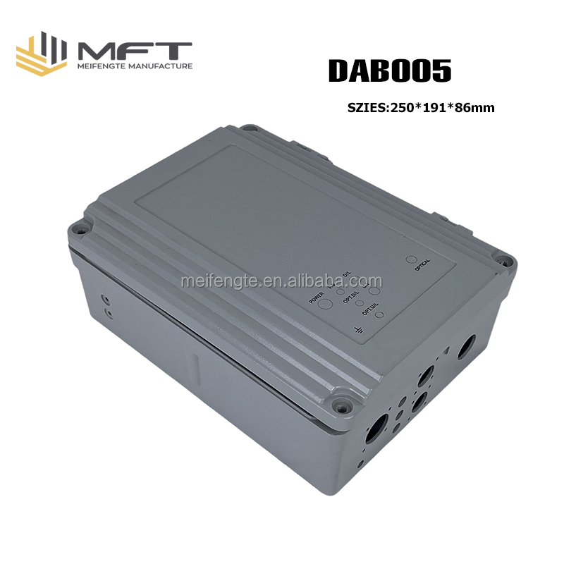 250*191*86mm Weatherproof Outdoor Projector ADC12 Aluminium Die Casting Enclosure for electronic components