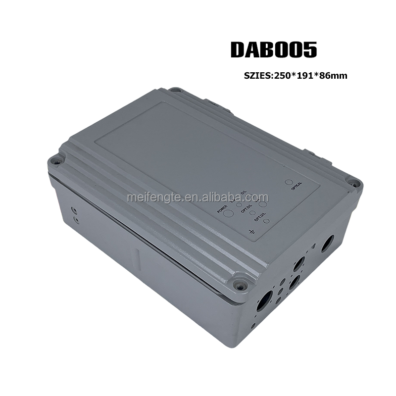 250*191*86mm Weatherproof Outdoor Projector ADC12 Aluminium Die Casting Enclosure for electronic components