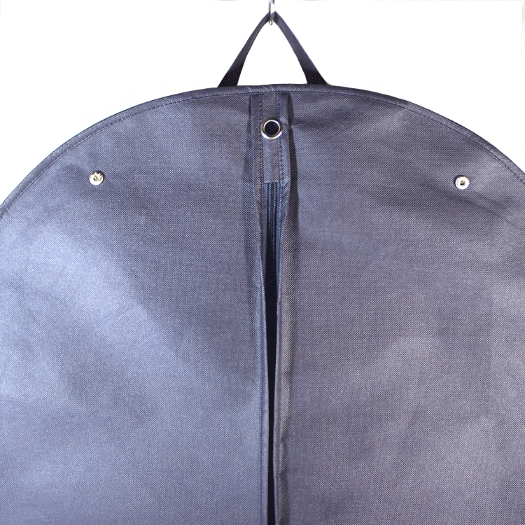 Black Dustproof Hanger Coat Cover, Storage Garment Suit Clothes Bag, Suit Carrier Bags