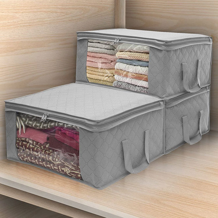 Foldable Cloths Storage Box Clothes Bedrooms Storage Bag Organizer