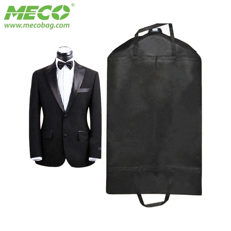 Black Dustproof Hanger Coat Cover, Storage Garment Suit Clothes Bag, Suit Carrier Bags