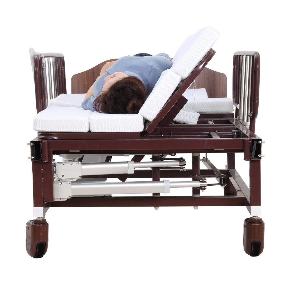 High quality good price electric nursing camilla de hospital medical wheelchair bed with toilet