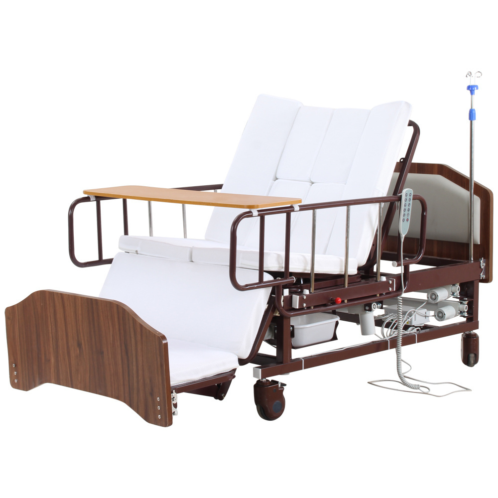 Rehabilitation Therapy Patient Electric Medical Bed Price Elder Care Nursing Bed With Potty Hole