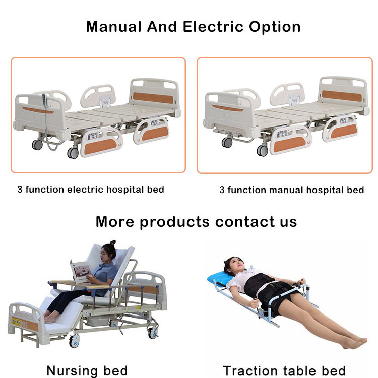 Hospital Furniture cama clinica home care nursing bed steel patient manual electric Hospital Bed For Sale