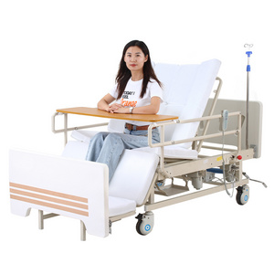 hospital furniture home care manual electric hospital patient clinic bed multi-function nursing bed with toilet