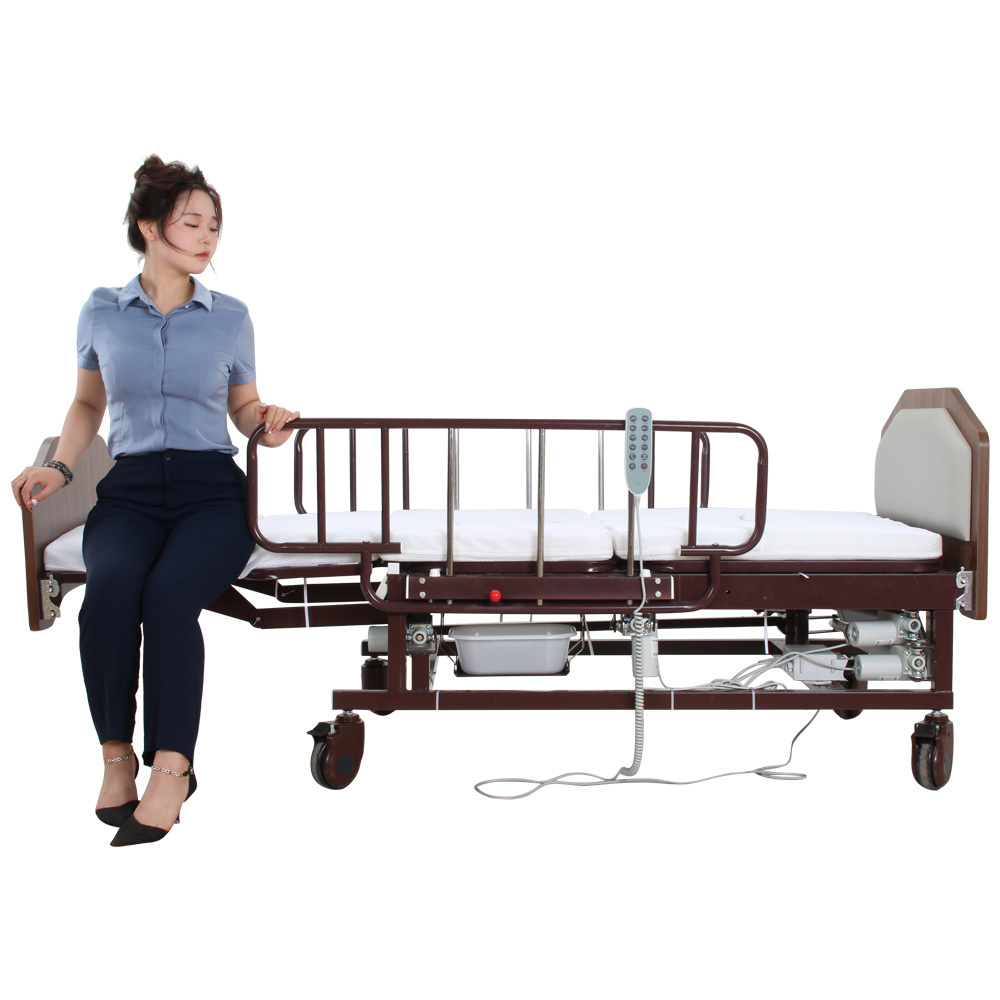 Rehabilitation Therapy Patient Electric Medical Bed Price Elder Care Nursing Bed With Potty Hole