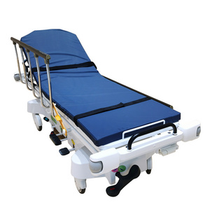 Hospital Equipment Adjustable Patient Transfer Stretcher Cart Emergency Transfer Bed