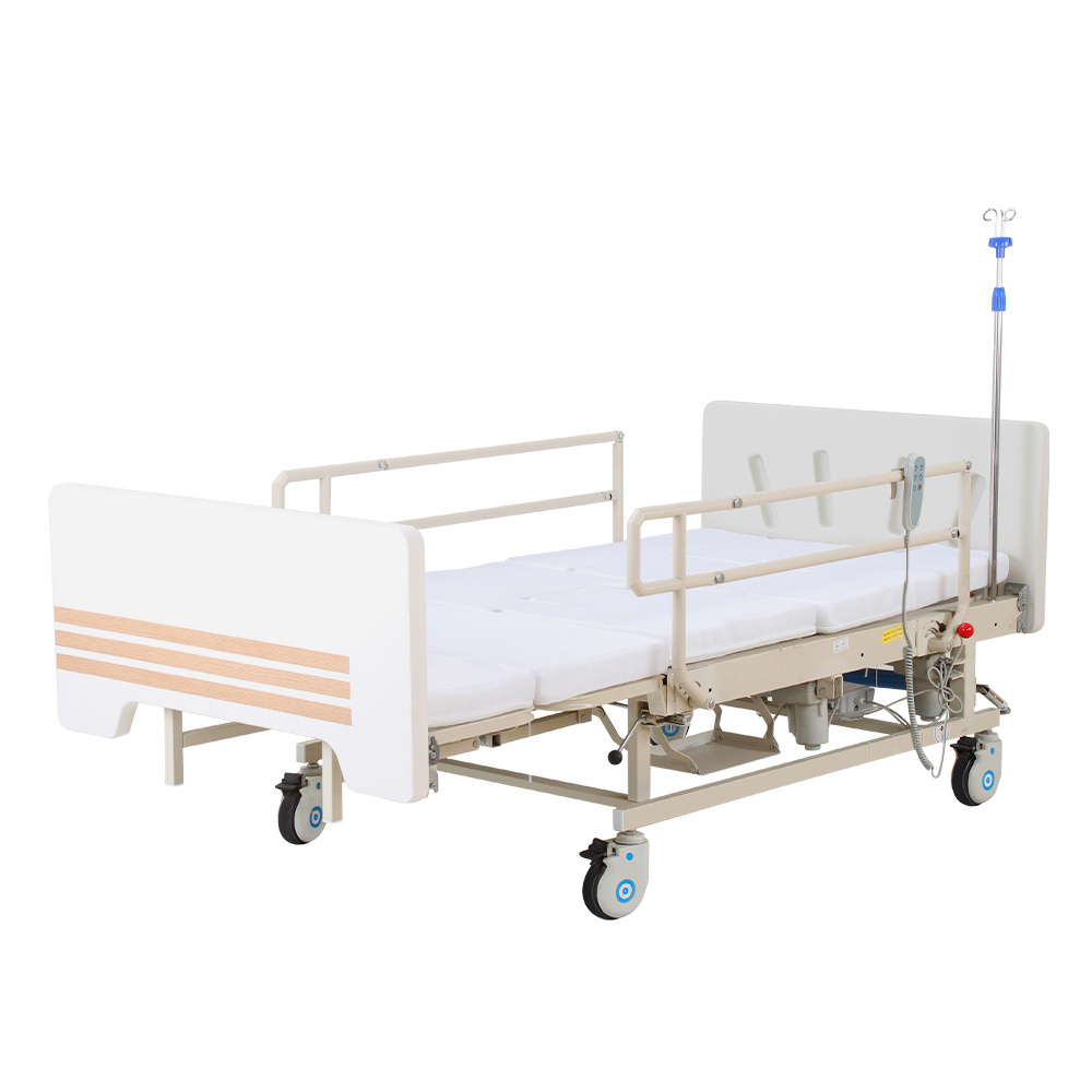 hospital furniture home care manual electric hospital patient clinic bed multi-function nursing bed with toilet