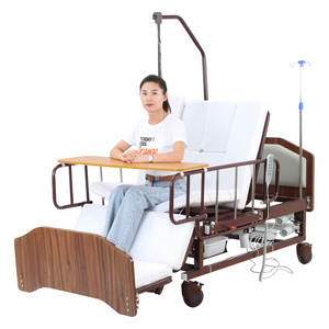 High quality good price electric nursing camilla de hospital medical wheelchair bed with toilet