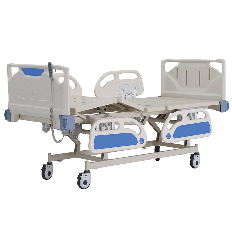 hospital furniture medical adjustable plastic abs panel bed drip stand patient 3 function electric hospital bed for sale