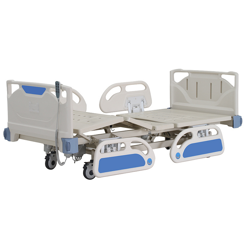 hospital furniture medical adjustable plastic abs panel bed drip stand patient 3 function electric hospital bed for sale