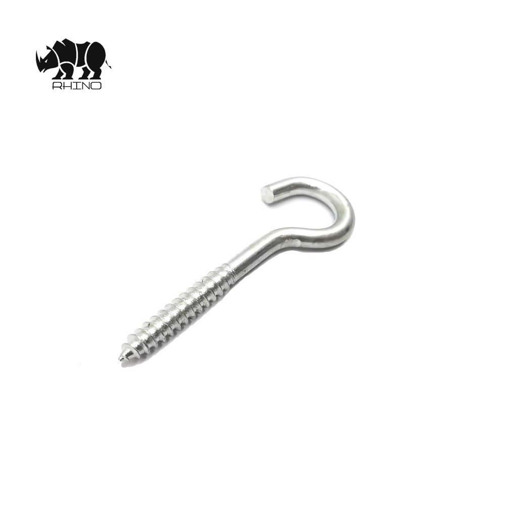 Hot-sale C Type Hook wood Screw with Zinc Plated  Eye Shape Self-Tapping window hook Screw