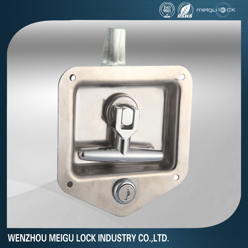 Meigu Garage Door Lock Push T Handle Panel Lock Canopy Stainless Steel Panel Truck Box Locks