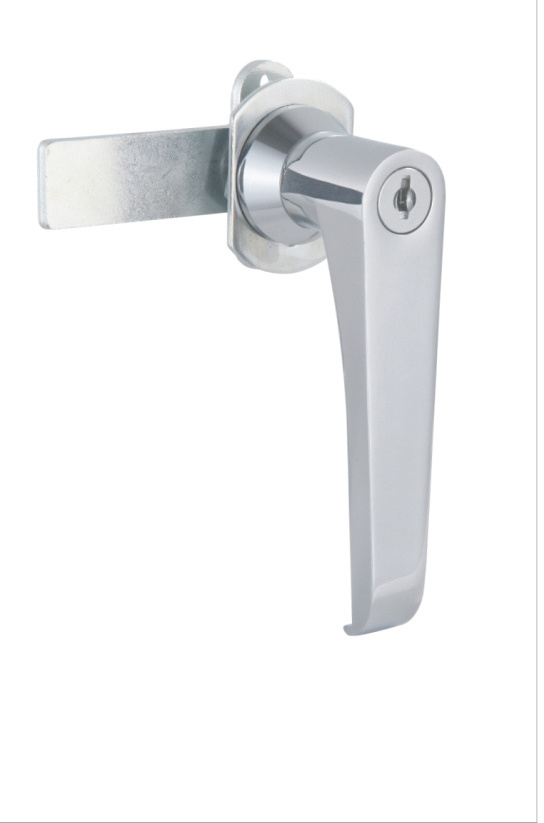 High Quality Meigu lever Locks cabinet Door lock Hardware L Thread Zinc alloy Door Handle Lock with key