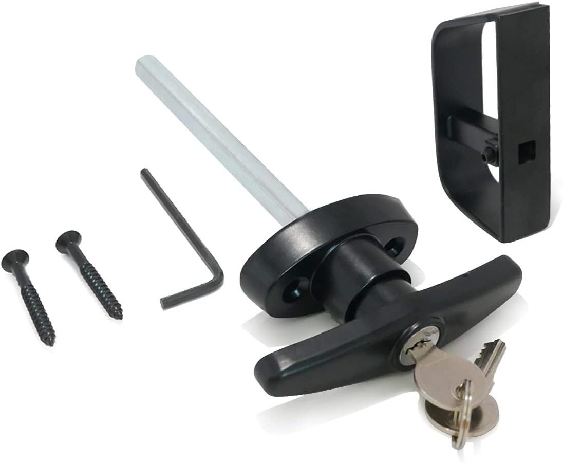 New arrival Meigu Black T Handle lock cabinet and garage door handle Lock Garage Door T Handel Locking made in China