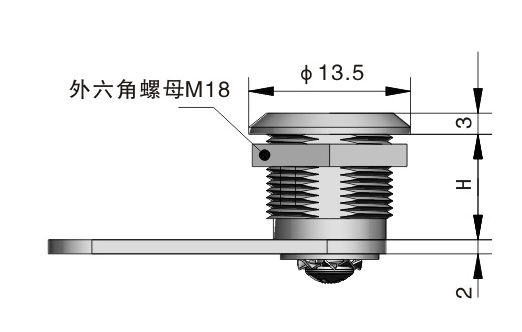 High quality Meigu MS113-1/2/4 Stainless Steel cabinet lock Metal cam lock Adjustable Quarter Turn lock for cabinet