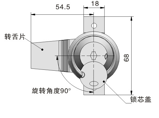 2023 Meigu MS600 Latch Universal cam mailbox lock cylinder lock wholesale 90 degree angle zinc alloy cylinder locks provider price