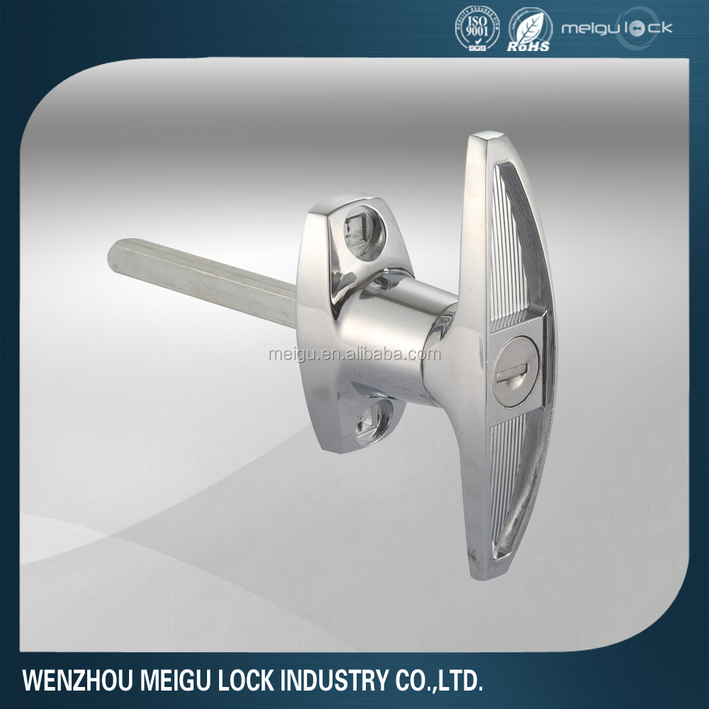 Meigu Garage Door T Handle Lock Industrial Door Cold Room Door Handle T LOCK Set