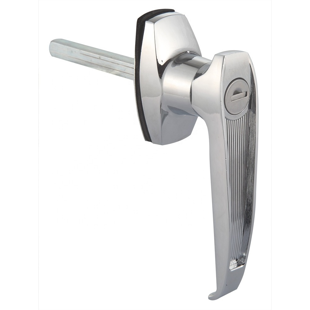 Zinc alloy cabinet L handle lock with key