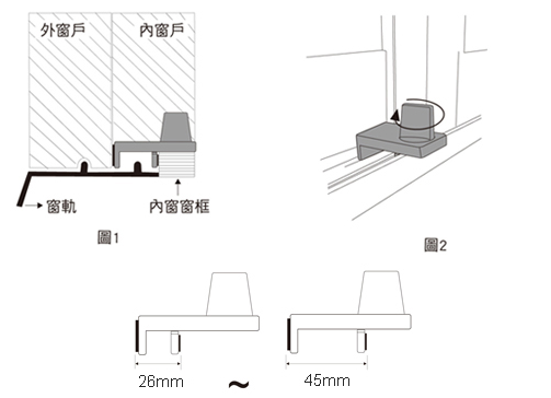 Japan Security Window Lock Sliding Door Lock Baby Proof Patio door Anti-Theft Lock