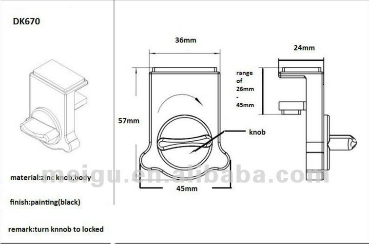 Japan Security Window Lock Sliding Door Lock Baby Proof Patio door Anti-Theft Lock