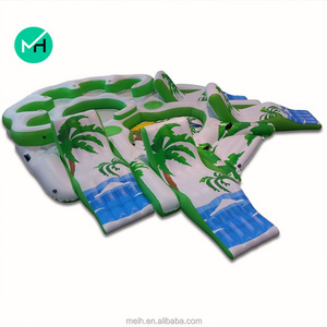 New products outdoor tropical tahiti inflatable floating island for sale