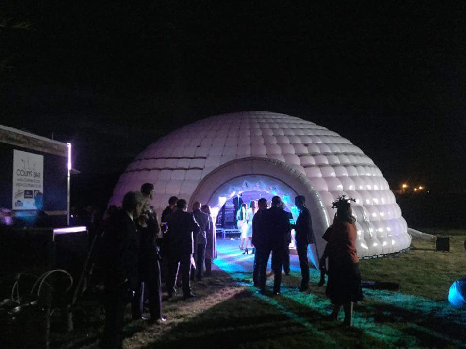 15m Large White Inflatable igloo for party event dome tent