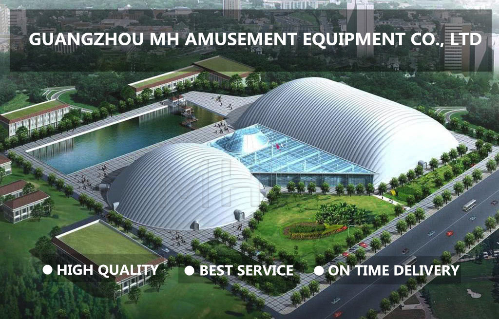 High Quality outdoor large mobile inflatable aircraft hangar aviation hangar air supported structure dome building for airplane