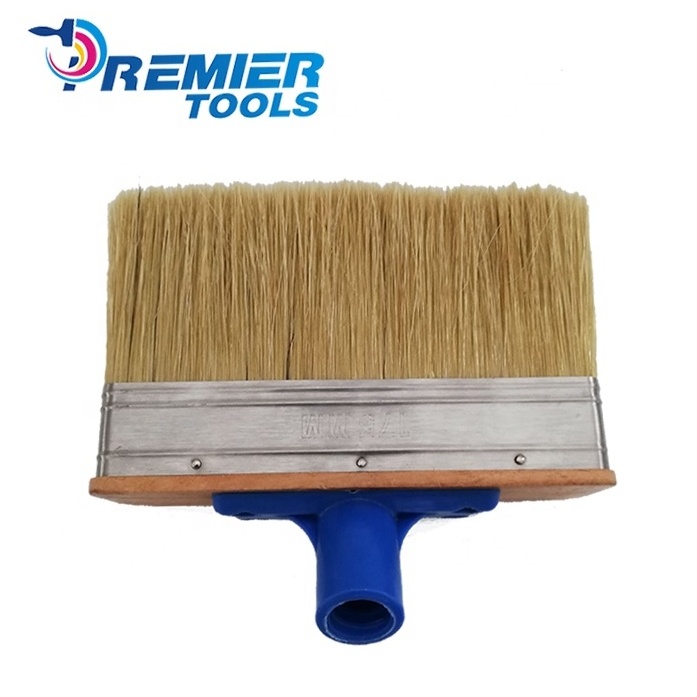 Telescopic handle  wallpaper brush paint brush with pig bristle