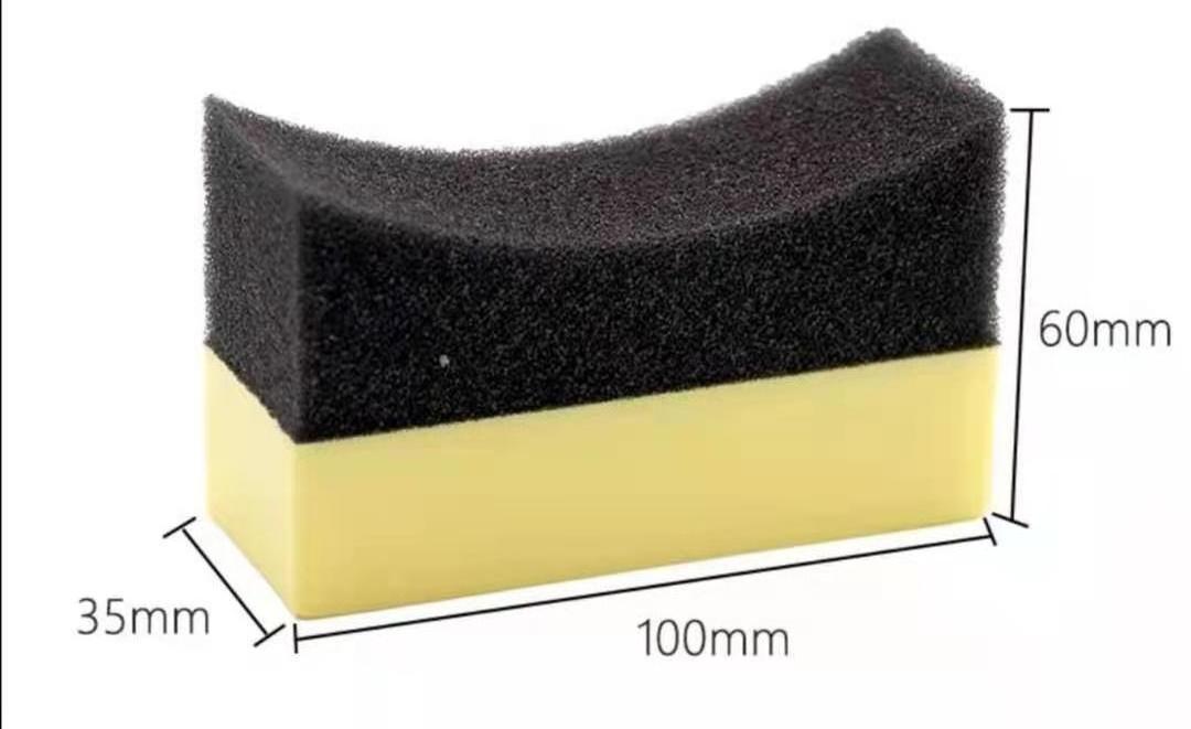 Factory supply tyre gel applicator sponge car tyre wax sponge