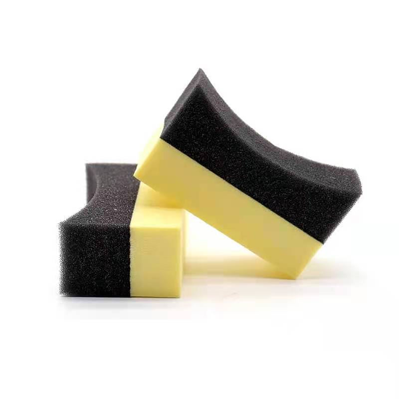 Factory supply tyre gel applicator sponge car tyre wax sponge