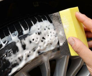 Factory supply tyre cleaning brushes and tyre gel applicator sponge