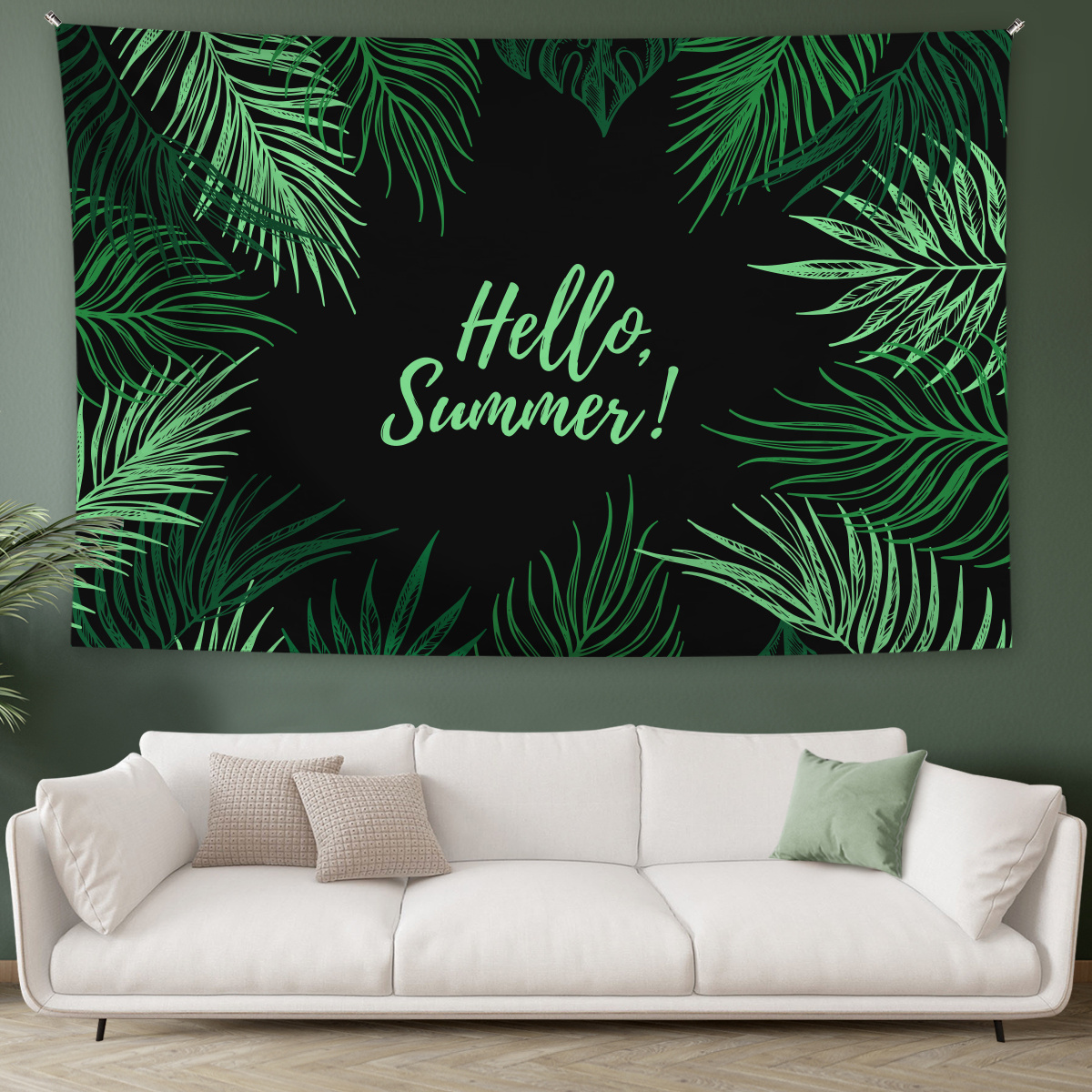 Jungle landsca tapestry interior sofa decoration wall hanging decor for home decor custom Beach tapestry