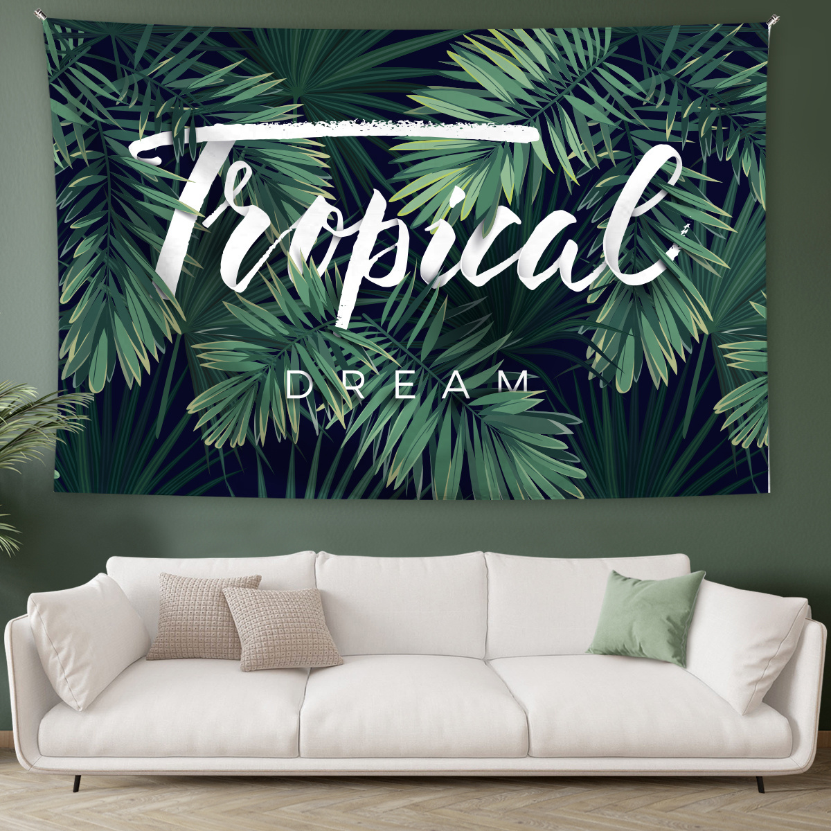 Jungle landsca tapestry interior sofa decoration wall hanging decor for home decor custom Beach tapestry