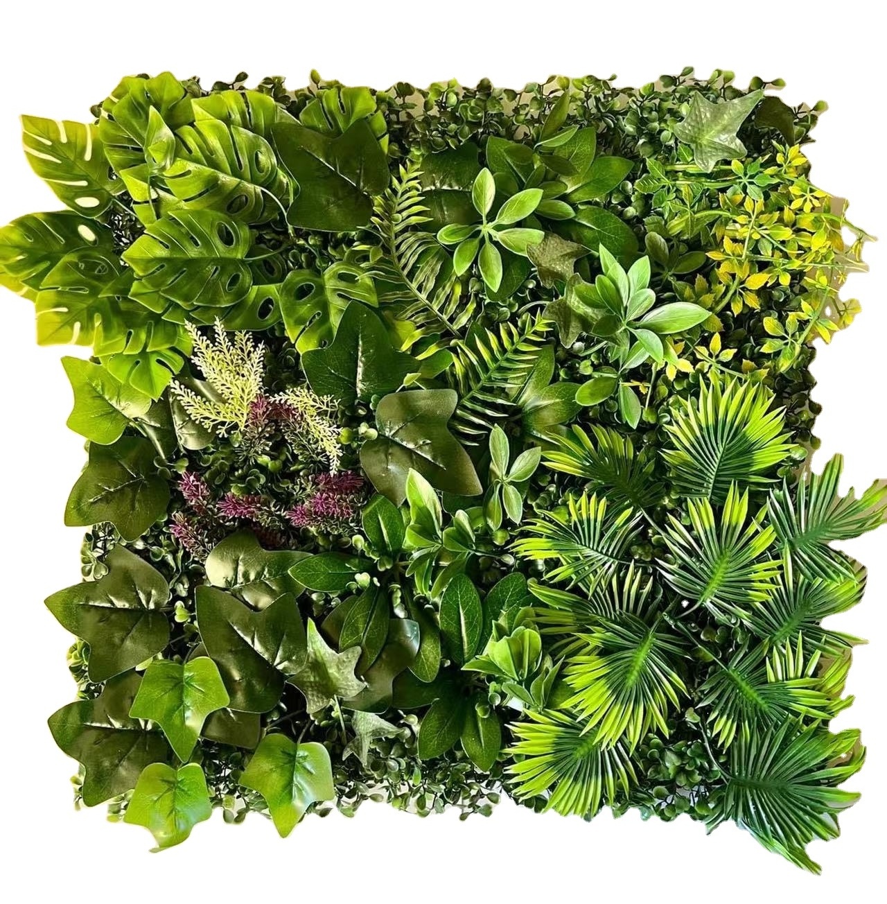 50*50cm Factory Direct Price 50*50Cm 3D Hanging Plant Green Grass Wall for Home Decoration