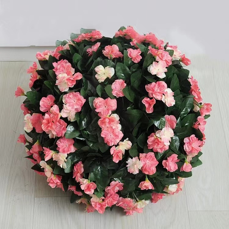 High Quality Outdoor Indoor Event Centerpieces Decoration Rose Romantic Baby Breath Wedding Artificial Flower Ball