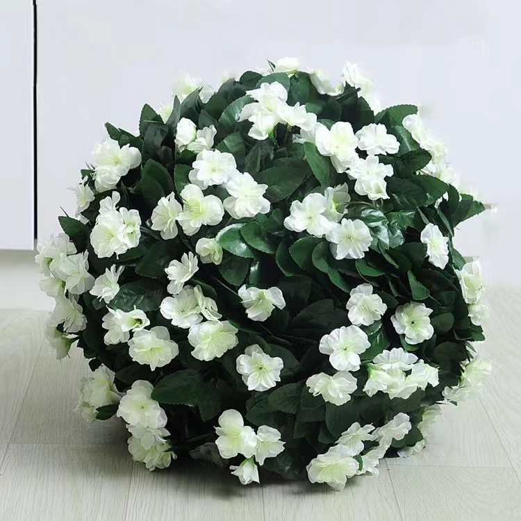 High Quality Outdoor Indoor Event Centerpieces Decoration Rose Romantic Baby Breath Wedding Artificial Flower Ball