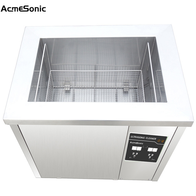 Industrial ultrasonic cleaner 61l with single phase voltage for metal parts cleaning