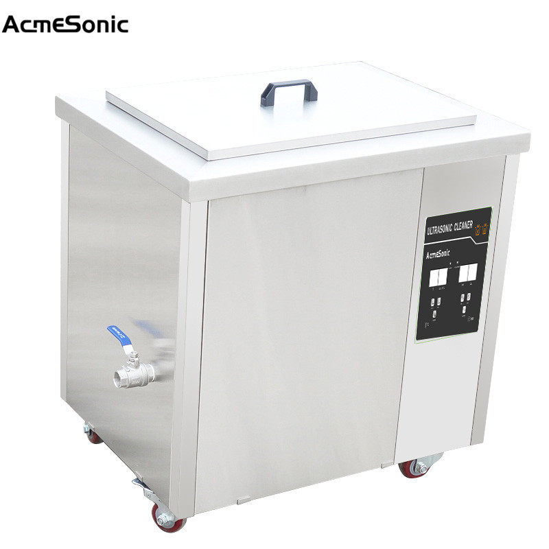 Industrial ultrasonic cleaner 61l with single phase voltage for metal parts cleaning