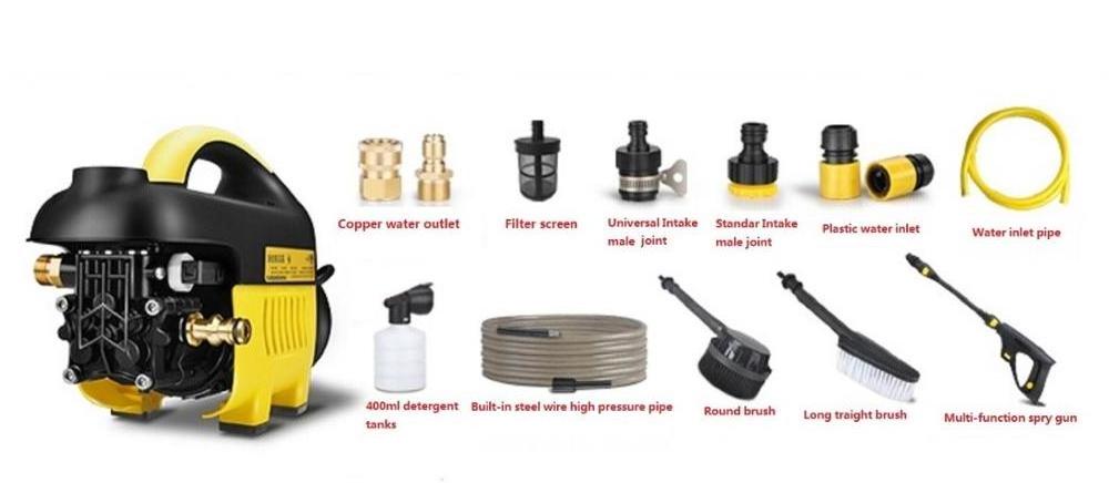 High quality 12V high pressure car washer Cleaning GL-X1-A Al/ Cu