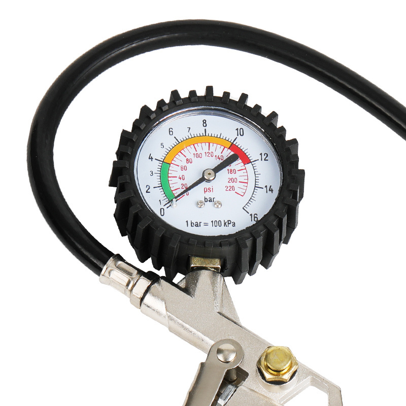 Digital Pressure Gauge with Tire Inflator, 250 PSI Air Chuck and Compressor Accessories Heavy Duty with Quick Connect Coupler