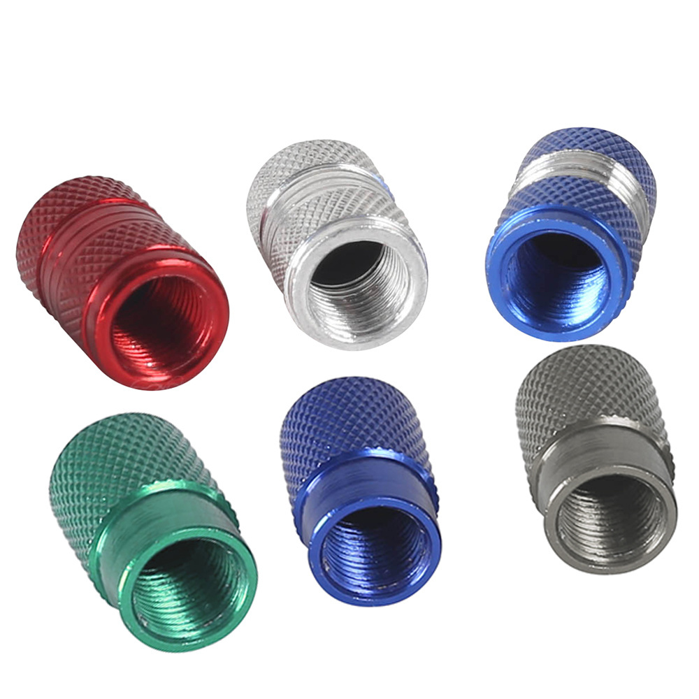 Black plastic alum. chrome plated bicycle bike tube tire valve cap