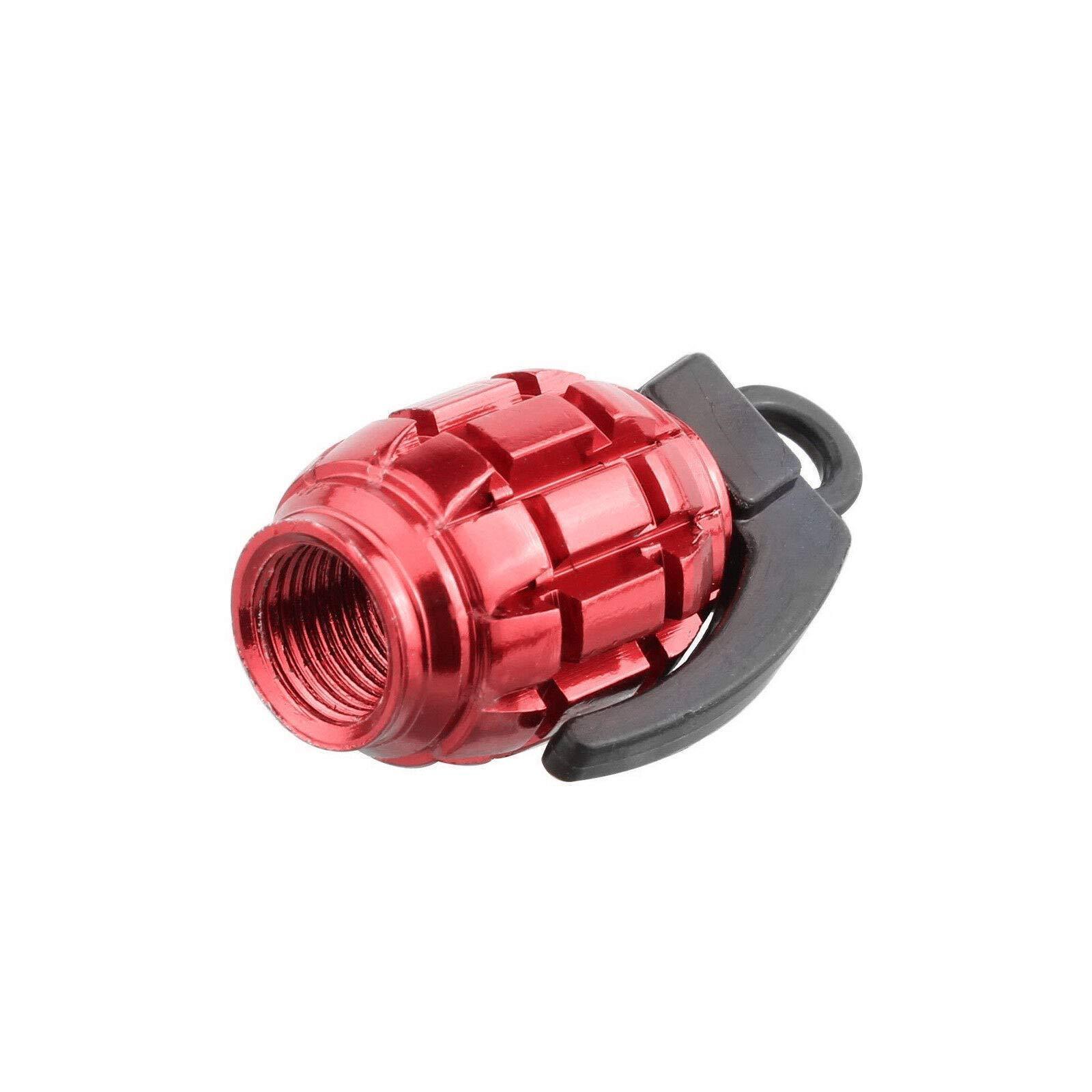 Car Truck Motorcycle Bike Valve Cap Grenade Design Aluminum Alloy Car Tire Wheel Valve Stem Caps