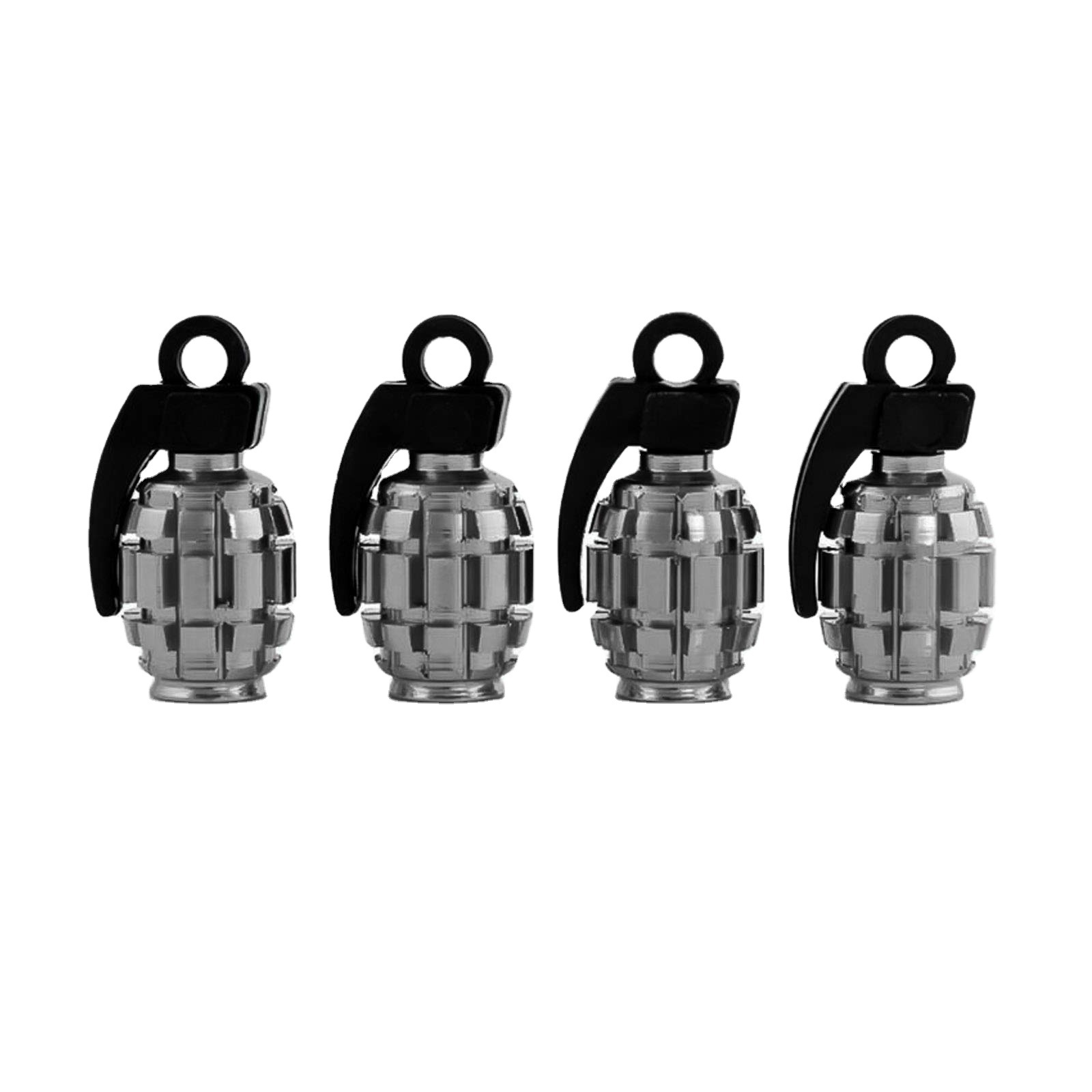 Car Truck Motorcycle Bike Valve Cap Grenade Design Aluminum Alloy Car Tire Wheel Valve Stem Caps