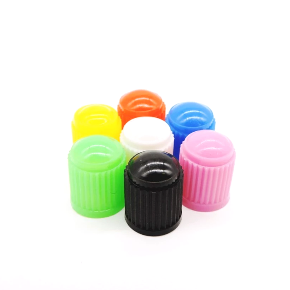 Custom black gold green red pink roll dice car tire valve cap